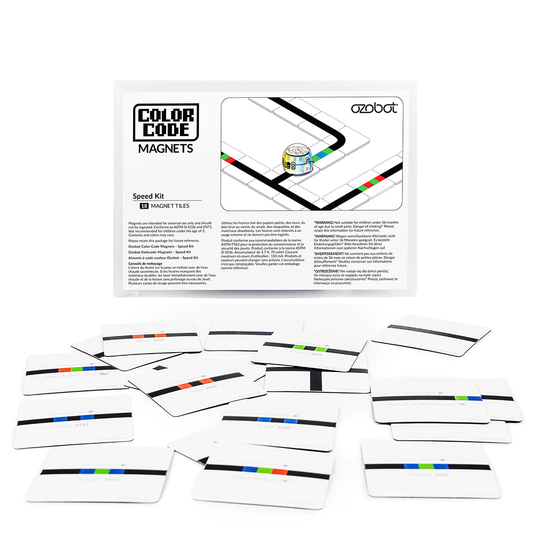 Complete Ozobot Colour Code Magnets - Speed Kit set