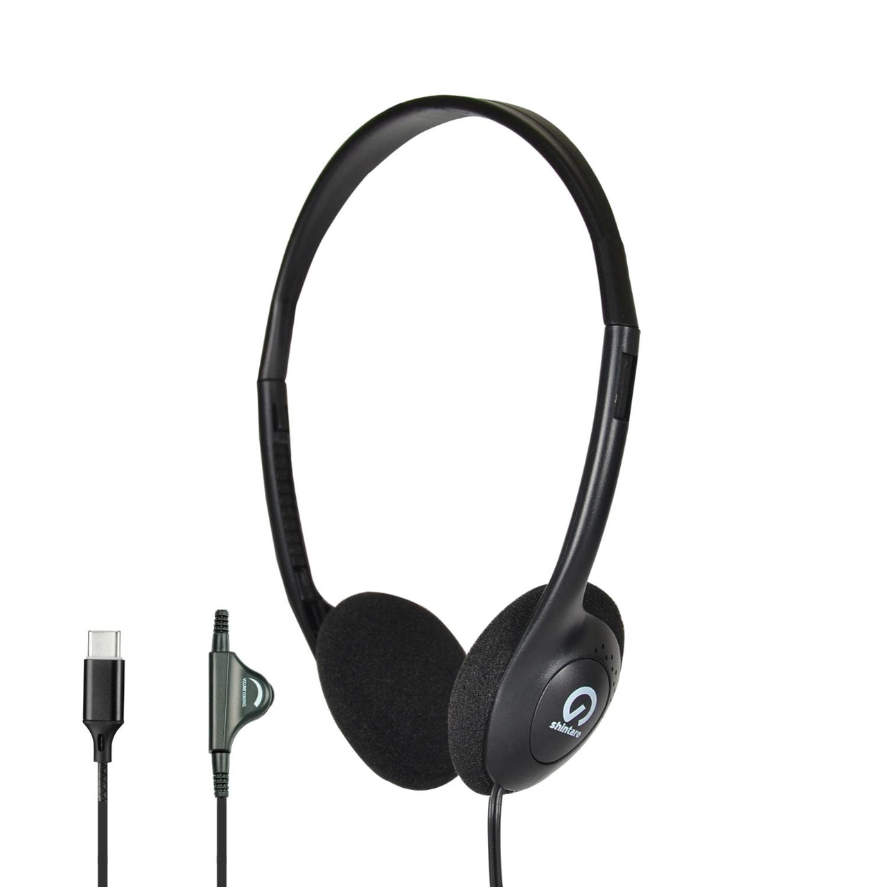Shintaro SH-101-C USB-C lightweight headphones with volume control
