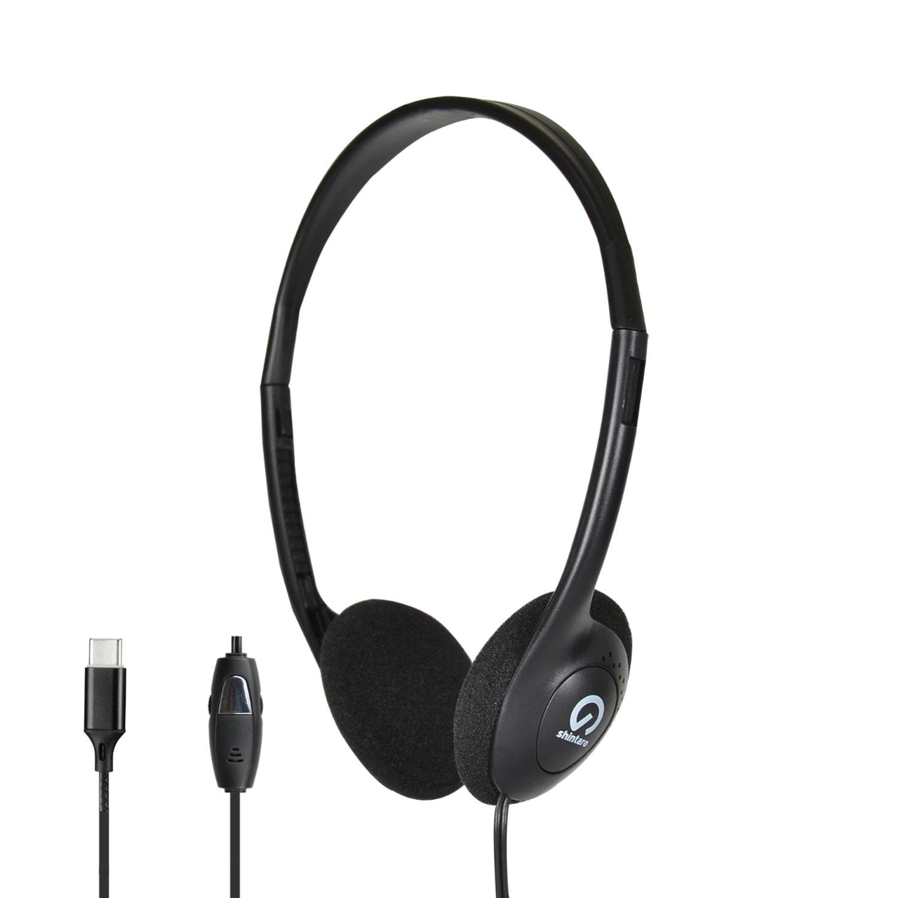 Shintaro SH-106M-C USB-C lightweight headset with in-line microphone