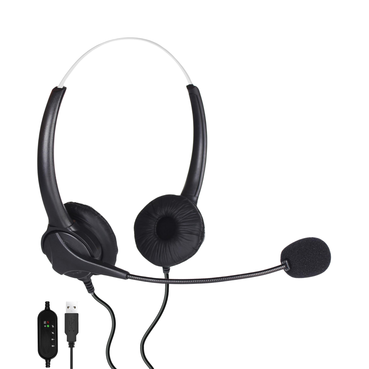 Shintaro USB-A headset with microphone for school computer labs