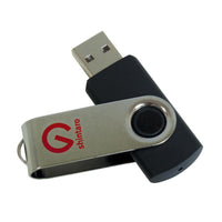 Shintaro rotating USB pocket drive with swivel cover