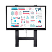 TouchBoard height adjustable wall mount with actuator lift for an interactive flat panel