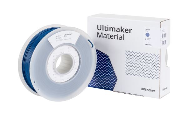 UltiMaker PET CF carbon fibre filament 750g spool in blue