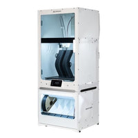 UltiMaker S8 Pro Bundle: S8 3D printer with S Series Air Manager above and Material Station below