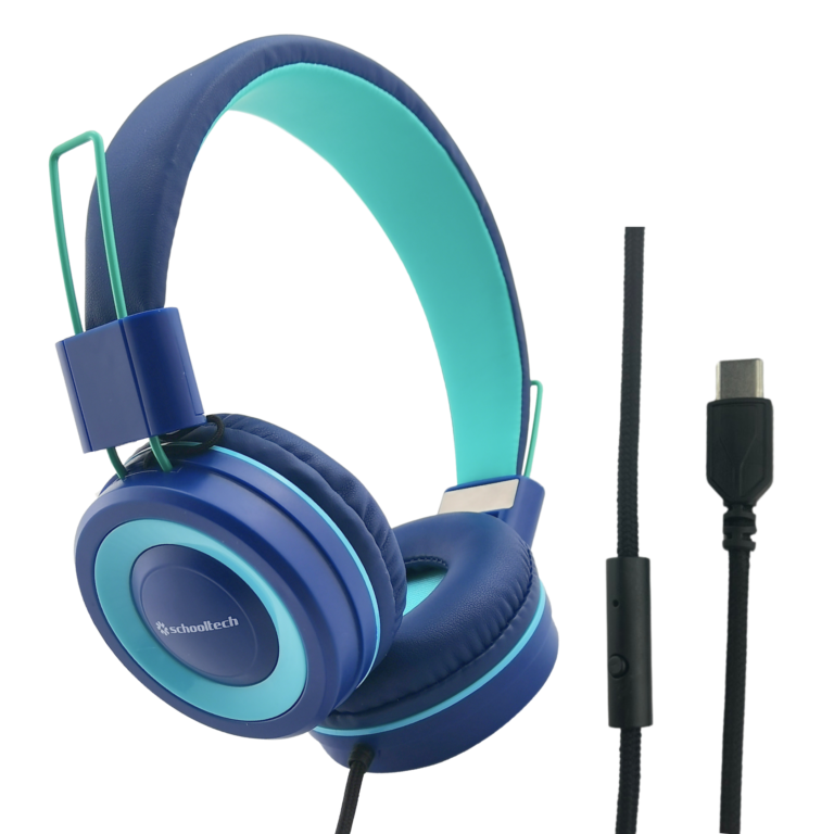 SchoolTech USB-C Extra Sturdy Headphones — Class Set