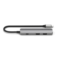 Satechi 4-in-1 USB-C slim multiport adapter in space grey