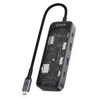 Bonelk Vision clear USB-C 8-in-1 multiport hub