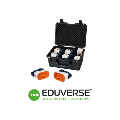 ClassVR Xplorer Mini Classroom Pack showing headsets and controllers