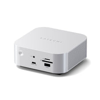 Satechi Thunderbolt 5 CubeDock with SSD enclosure in silver