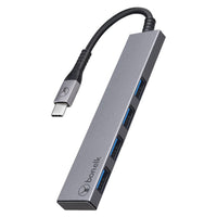 Bonelk USB-C 4-port USB 3.0 slim hub in space grey