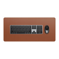 Satechi vegan-leather premium desk mat in brown