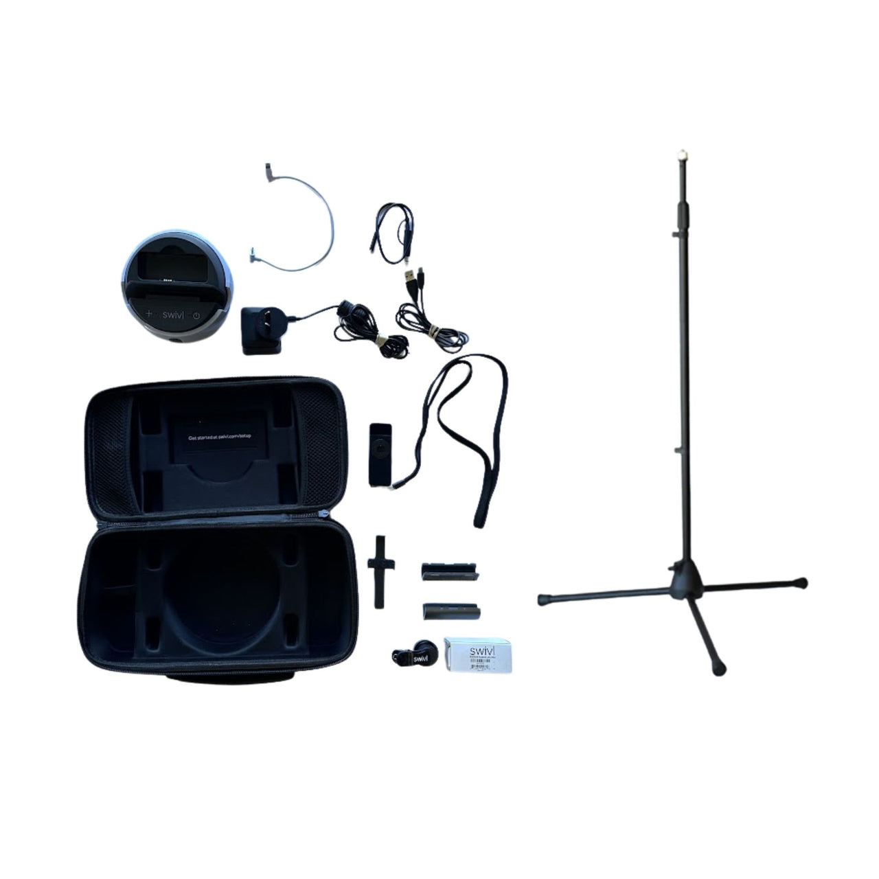 Ex-Demo Swivl C Series Robotic Tracking Stand Bundle (Model SW3322G) – Includes Floor Stand & Lens