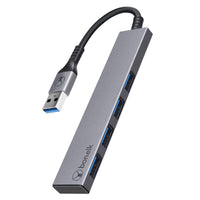 Bonelk USB-A 4-port USB 3.0 slim hub in space grey