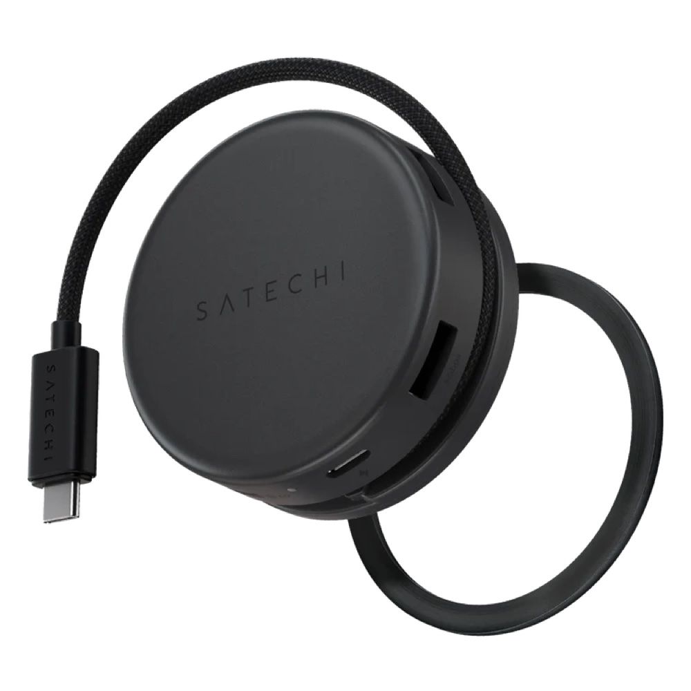 Satechi OntheGo 7-in-1 multiport adapter in space black