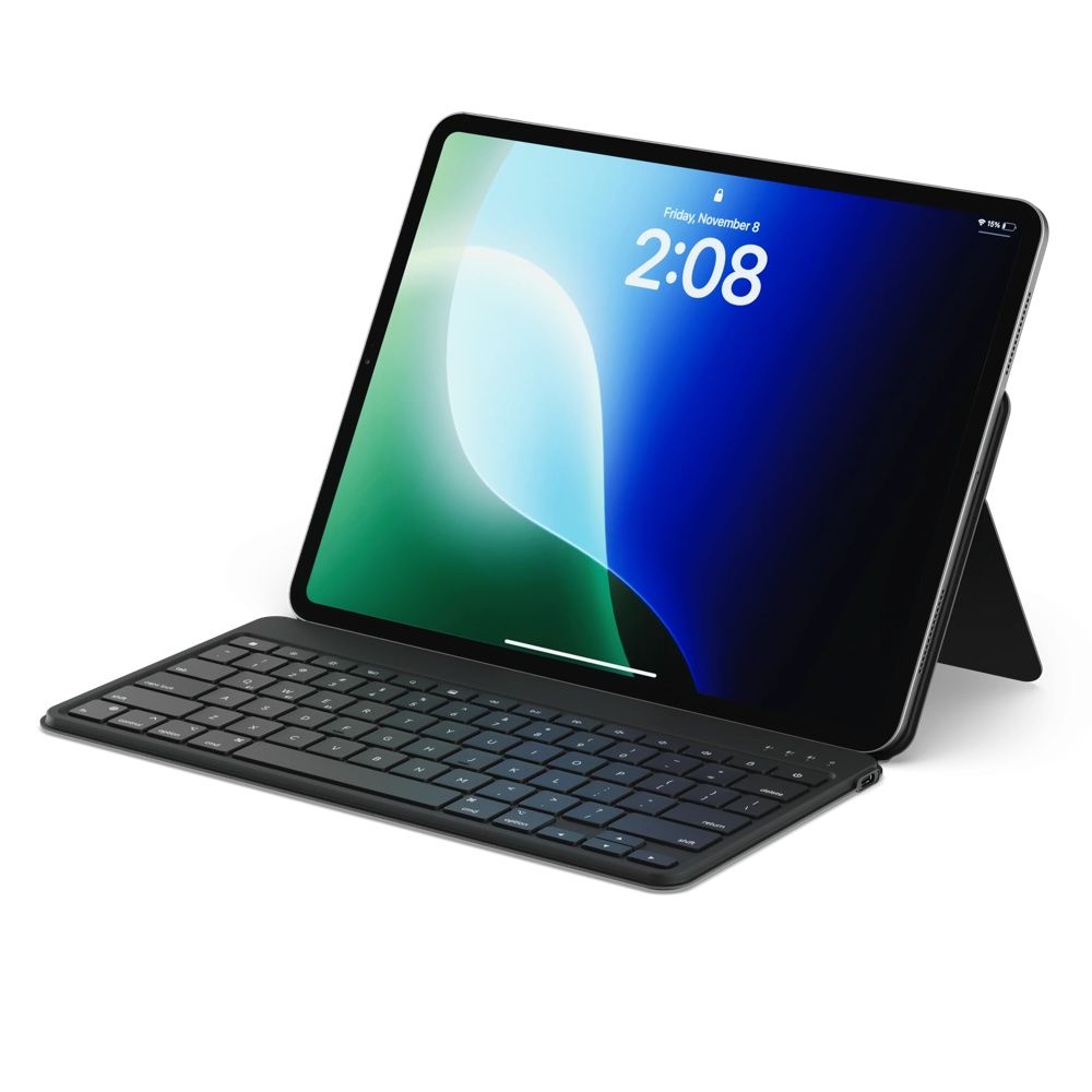 Satechi OntheGo Bluetooth keyboard with stand in black