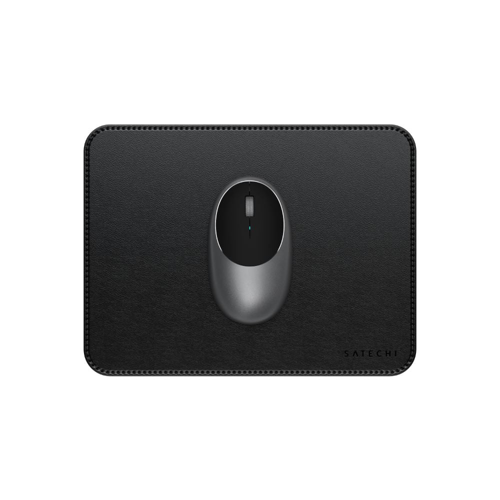 Satechi vegan-leather premium mouse pad in black