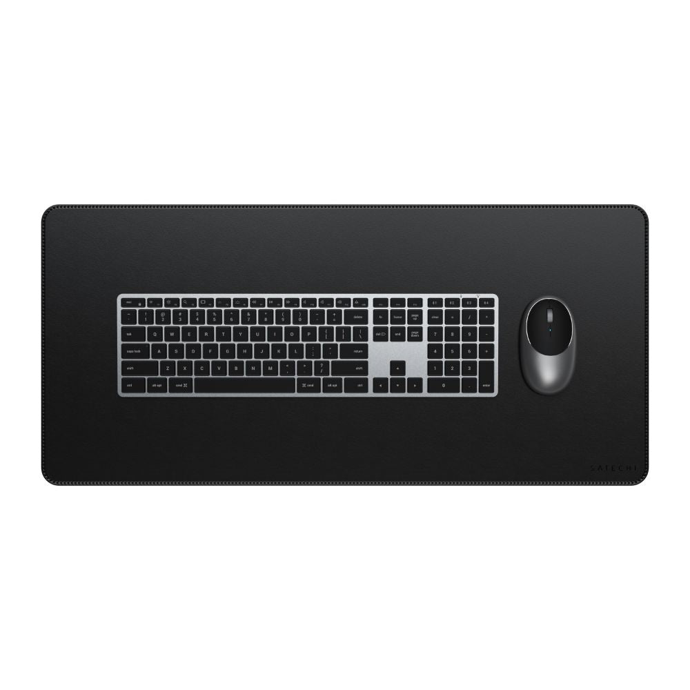 Satechi vegan-leather premium desk mat in black