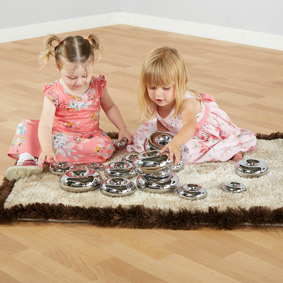 marvellous metallic mirrored stacking donuts 16pk