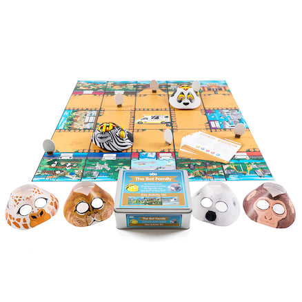bee-bot/blue-bot zoo activity tin