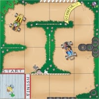 Thumbnail for bee-bot/blue-bot race track mat