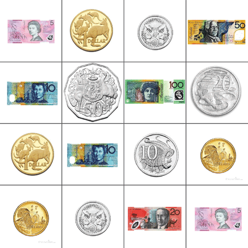 bee-bot/blue-bot australia money mat