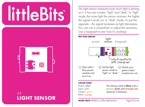 littlebits light sensor