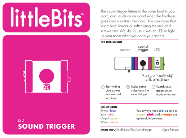 littlebits sound trigger