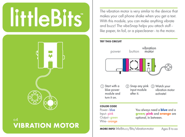 littlebits vibration motor