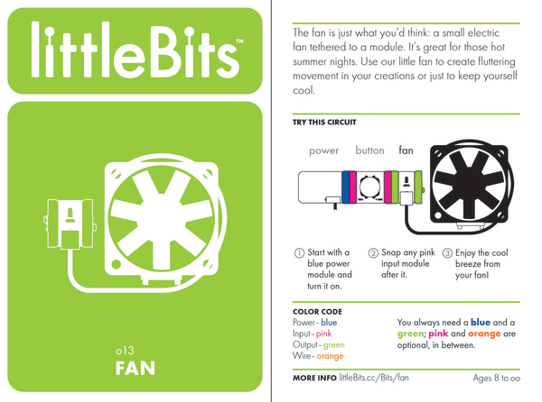 littlebits fan + universal mount