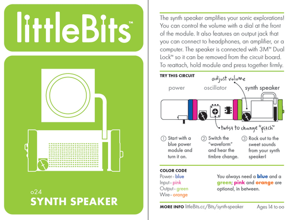 littlebits synth speaker