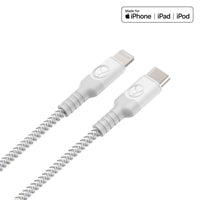 Thumbnail for bonelk long-life usb-c to lightning cable (1.2 m) white/grey