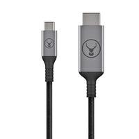 Thumbnail for bonelk usb-c to hdmi long life cable (black/space grey) 1.5 m