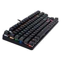 Thumbnail for bonelk gaming mechanical compact wired rgb led keyboard (black)