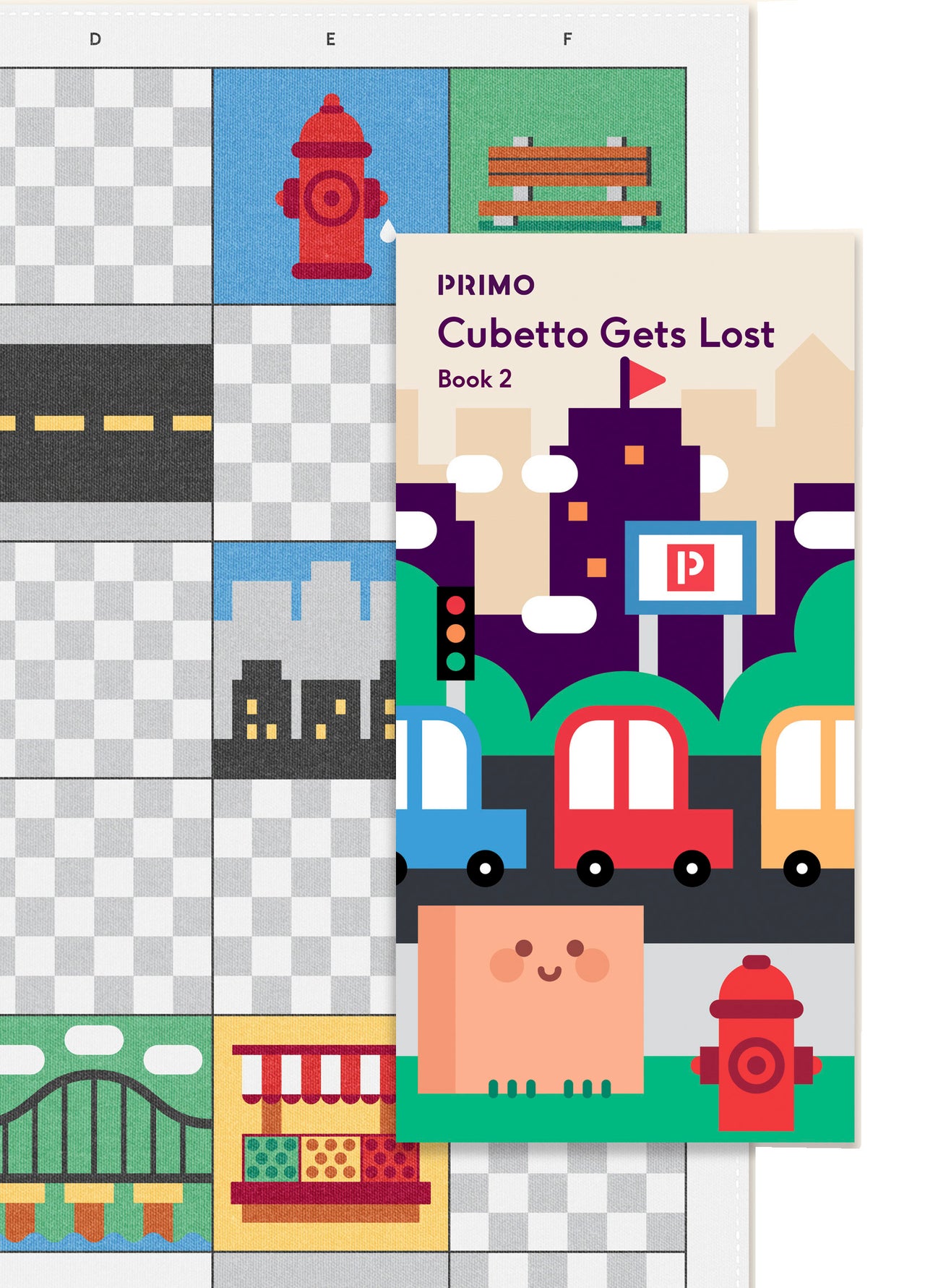 cubetto gets lost - city map and story book