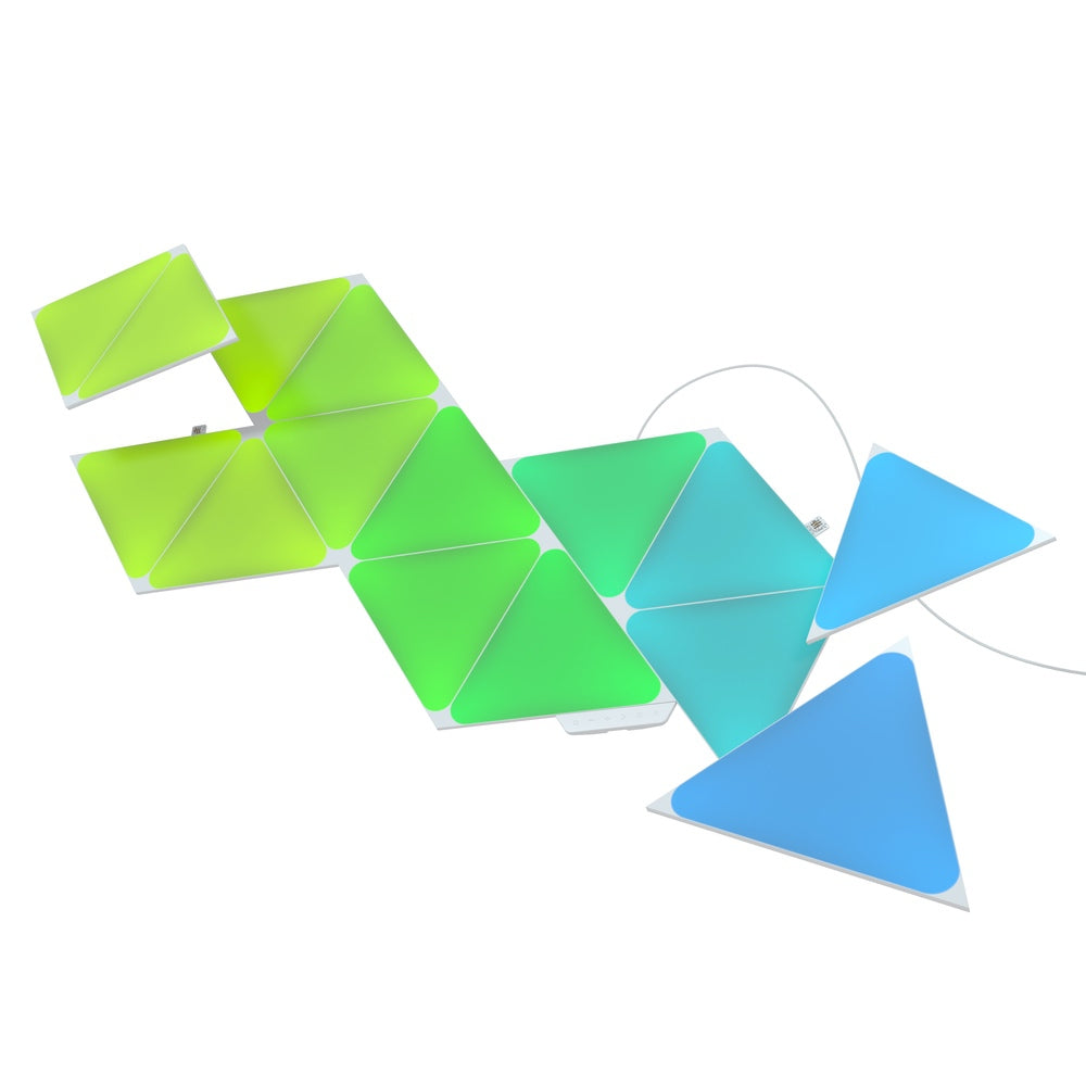 nanoleaf shapes - triangles starter kit (15 panels)
