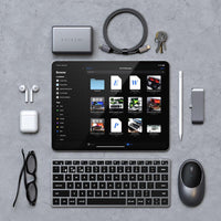 Thumbnail for satechi slim x1 bluetooth backlit keyboard (space grey)