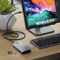 Thumbnail for satechi usb-c on-the-go multiport adapter (space grey)