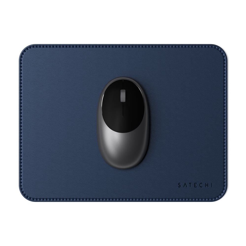 satechi eco leather mouse pad blue