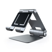 Thumbnail for satechi r1 foldable mobile stand for laptops & tablets space grey