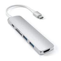 Thumbnail for satechi slim usb-c multiport adapter version 2 silver