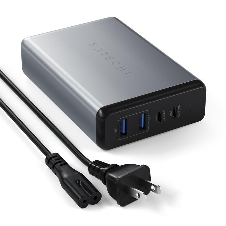 satechi 108w pro type-c pd desktop charger (space grey)
