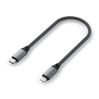 Thumbnail for satechi usb-c to lightning short cable 25cm (space grey)