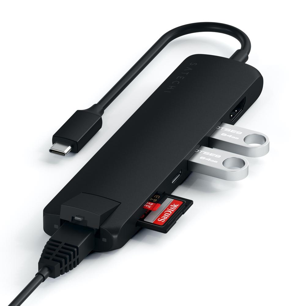satechi usb-c slim multiport with ethernet adapter