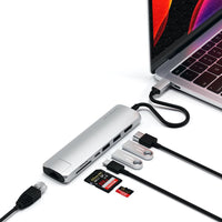 Thumbnail for satechi usb-c slim multiport with ethernet adapter