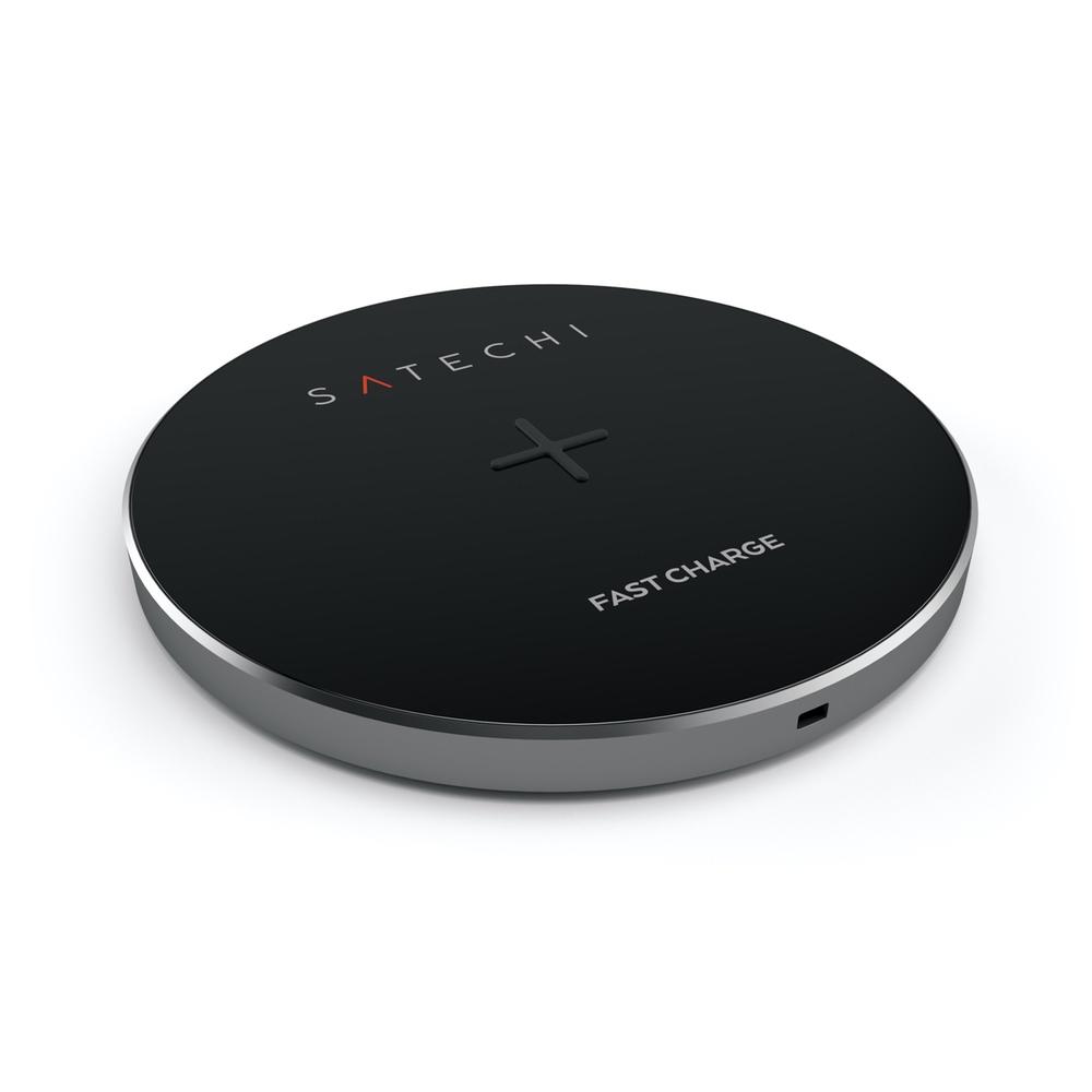 satechi fast wireless charger space grey