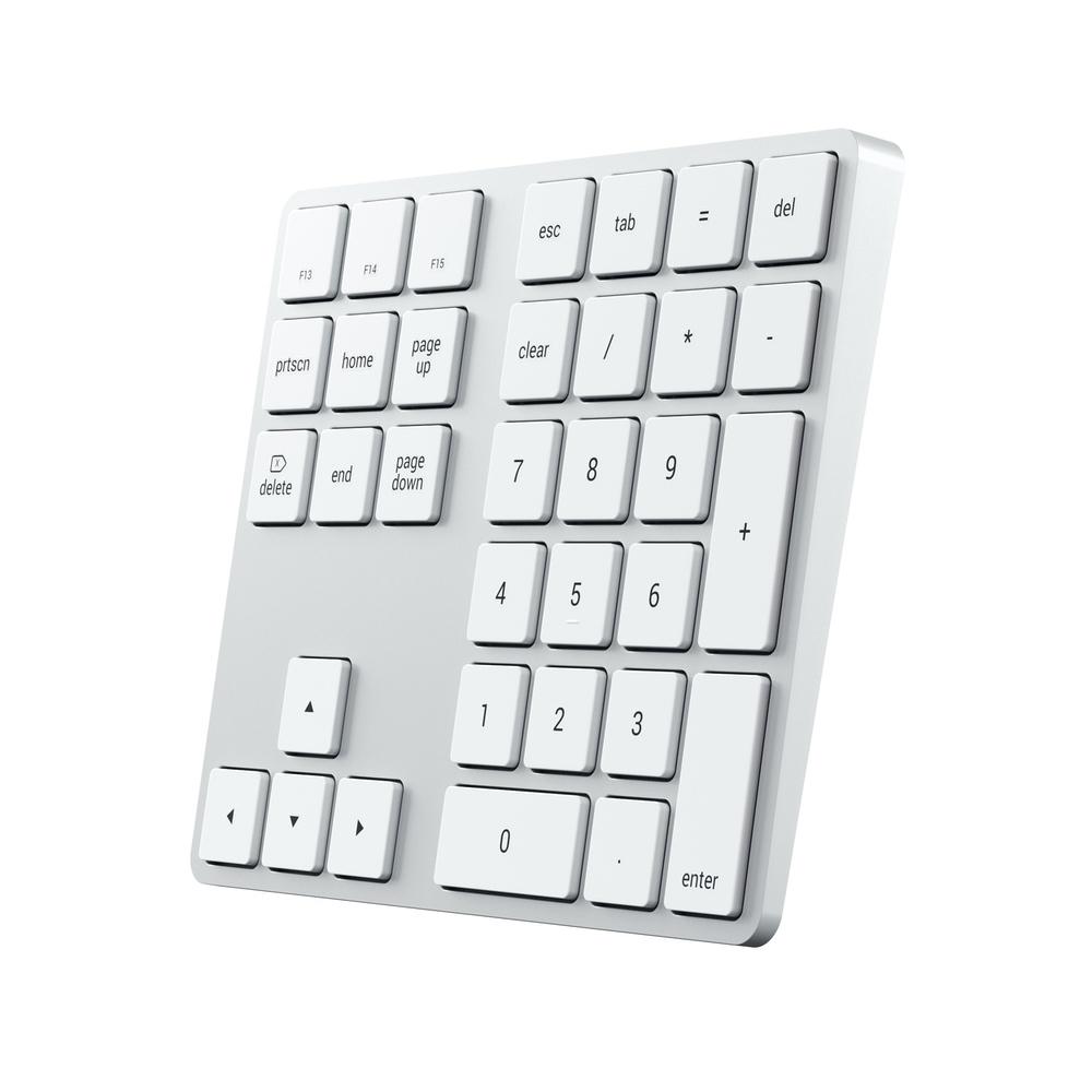 satechi bluetooth extended keypad silver