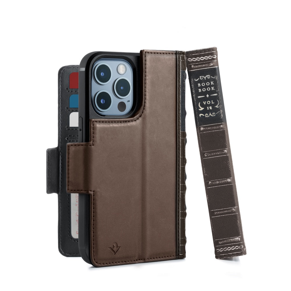 twelve south bookbook for iphone 13 pro magsafe brown