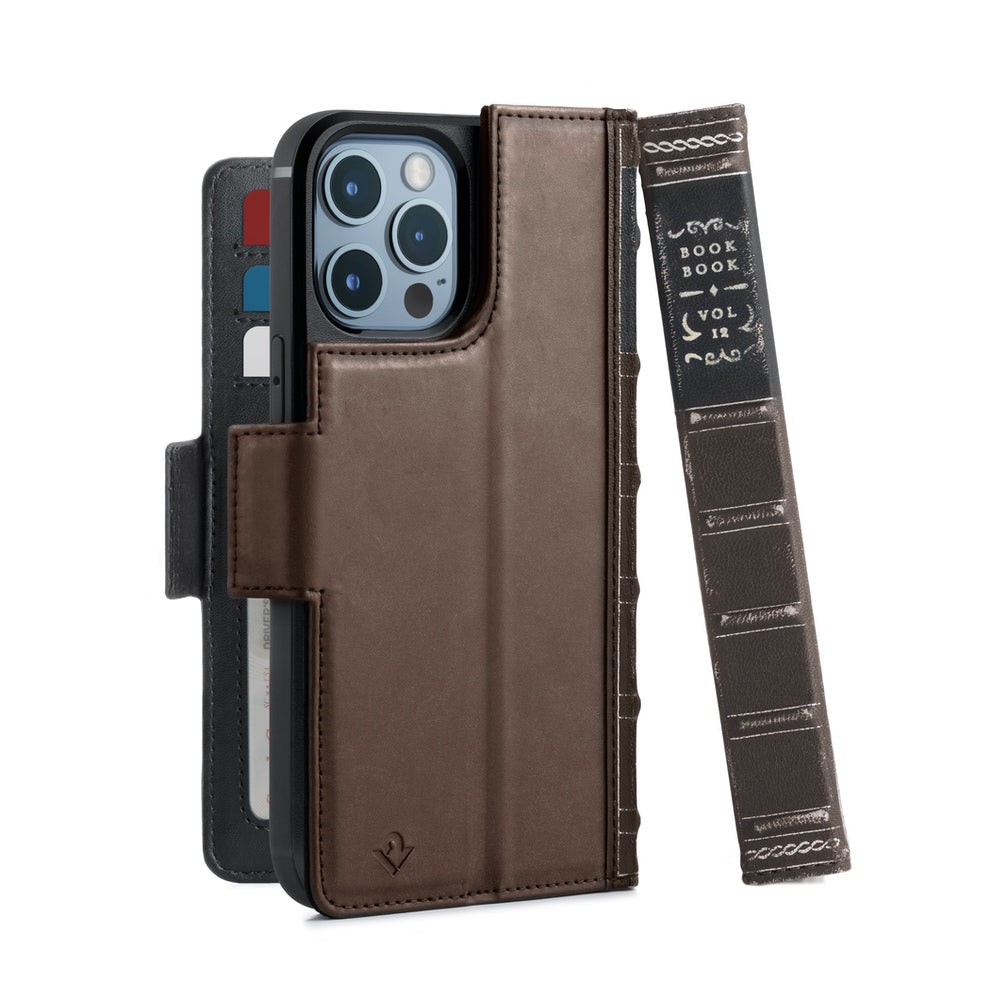 twelve south bookbook for iphone 13 pro max magsafe brown